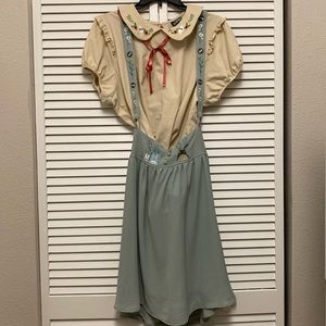 My Neighbor Totoro pinafore and blouse set